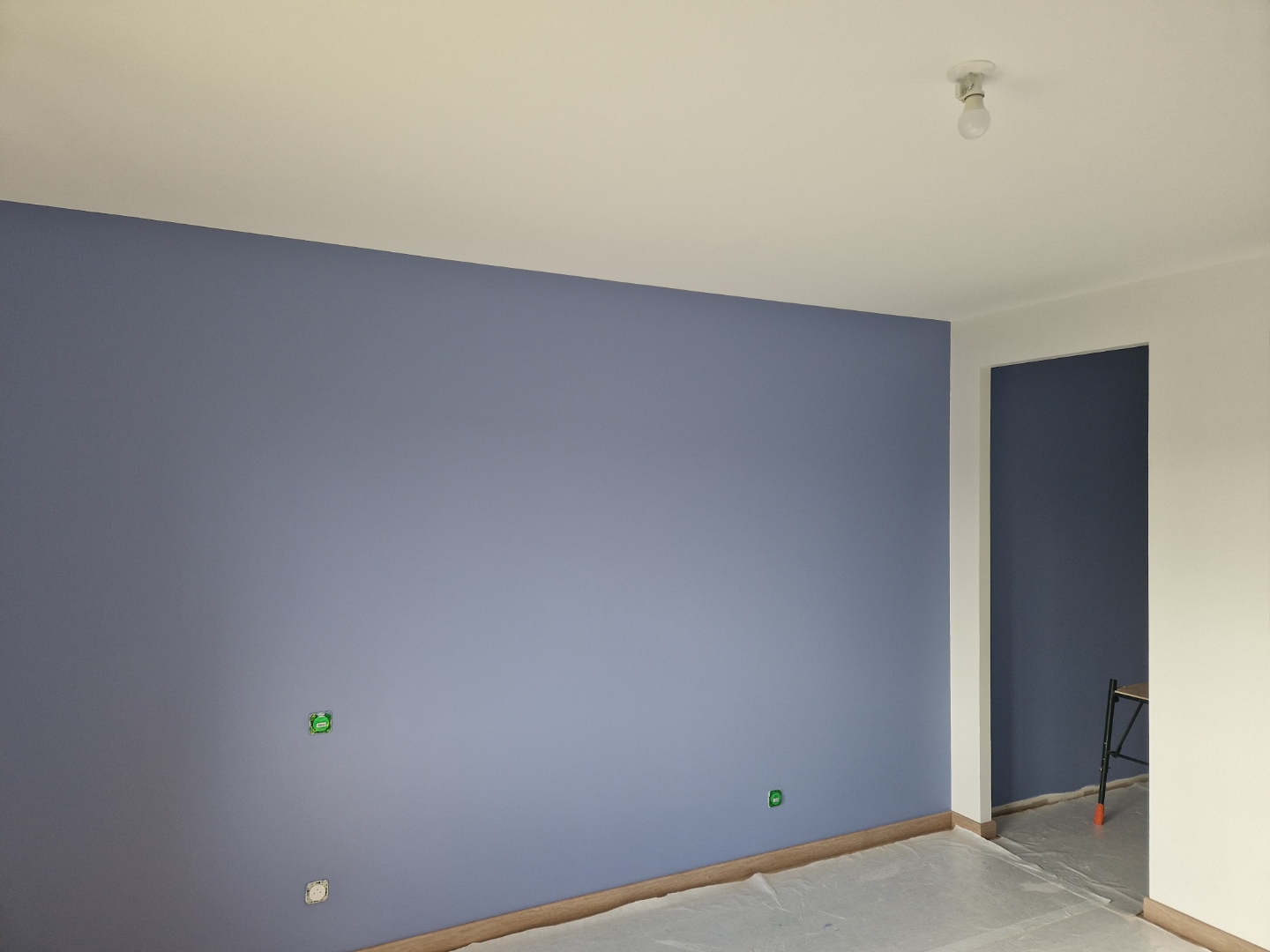 Mur bleu finitions — GCTF Peinture